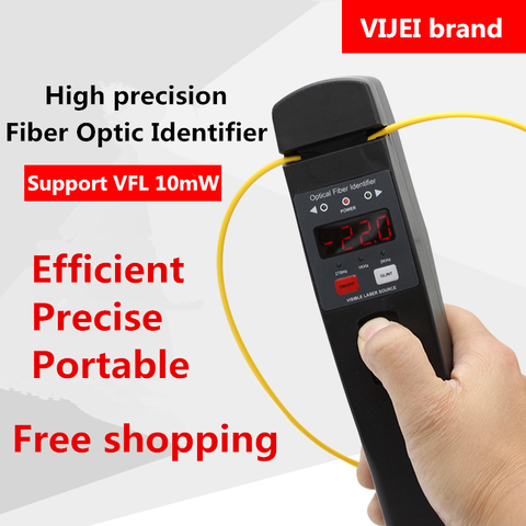 Identificador de fibra óptica VIJEI 1906/1906A, identificador óptico de fibra en vivo con localizador Visual de fallos integrado de 10mw 750-1700nm SM MM ► Foto 1/6