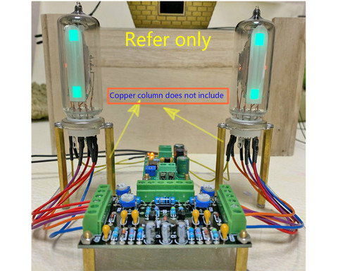 Doble Canal de baja tensión 6E2 Kits de controlador de tubo indicador de nivel de la placa amplificador indicador de nivel DIY Audio fluorescente DC12V ► Foto 1/6