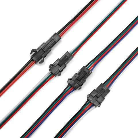 Cable de extensión para tira de luces LED, Conector de 2/3/4/5 pines SM JST, Cable eléctrico macho y hembra para 3528 5050 RGB RGBW ► Foto 1/6