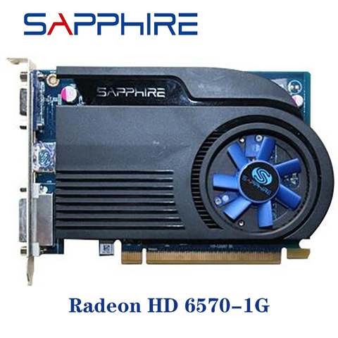 Tarjetas de Video de zafiro usadas HD6570 1GB DDR3 AMD tarjeta gráfica GPU Radeon HD 6570 Ordenador de oficina para Mapa de tarjeta AMD HDMI ► Foto 1/4