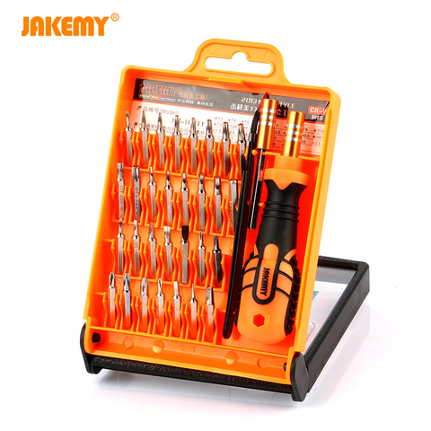 JAKEMY, juego de destornilladores de precisión 33 en 1, brocas Torx magnéticas, controlador de tornillo Tournevis para Kit de herramientas de reparación electrónica ► Foto 1/6