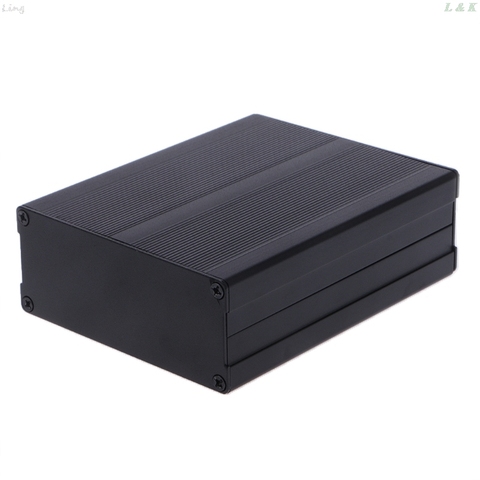 Caja de aluminio para proyectos electrónicos DIY, caja de instrumentos negra, 120x97x40mm ► Foto 1/5