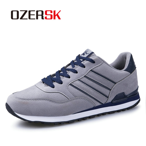 OZERSK-Zapatillas de ante de vaca para hombre, zapatos informales para exteriores, cómodos, de talla grande 38-45, para verano ► Foto 1/6