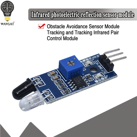 Electrónica Inteligente para Arduino Diy, Robot inteligente de coche, fotoeléctrico reflectante, 3 pines, infrarrojo IR, módulo de Sensor de evitación de obstáculos ► Foto 1/6