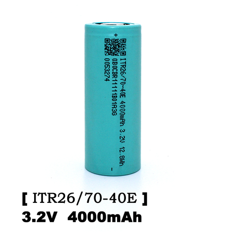 Batería recargable Lifepo4 3,2 de 4000 V y 26700 mah, descarga 3C-5C para bricolaje, herramienta eléctrica, batería de almacenamiento de energía Solar para patinete eléctrico ► Foto 1/6