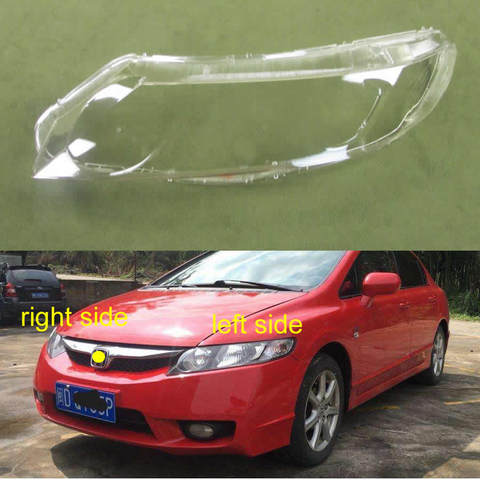 Cubierta transparente para faros delanteros de coche, cubierta de faro para lámpara, lente para Honda Civic 2006, 2007, 2008, 2009, 2010, 2011 ► Foto 1/1