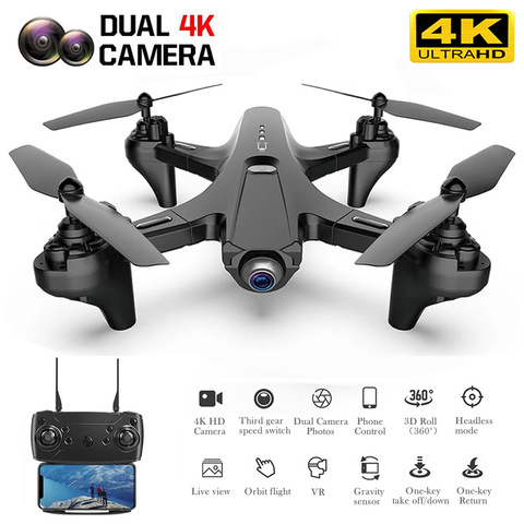 Cuadricóptero teledirigido con cámara Dual 4K, cuadricóptero con retorno de una tecla, Control de Reomote, HD, FPV, juguete para niño ► Foto 1/6