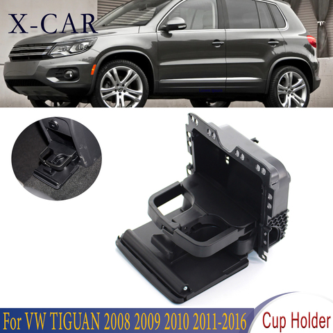 Reposabrazos trasero para consola Central de X-CAR, portavasos para bebidas, estilismo de coche para VW TIGUAN 2008 2009 2010 2011 2012 2013-2016 7N0862533 ► Foto 1/6