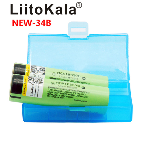 Liitokala original NCR18650B 3,7 V 3400 mah 18650 de 3400 mah para batería de litio recargable ► Foto 1/6