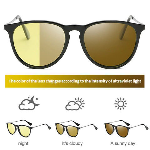 Gafas de visión Nocturna para hombre y mujer, lentes de sol polarizadas con visión Nocturna para conducción de coche ► Foto 1/6