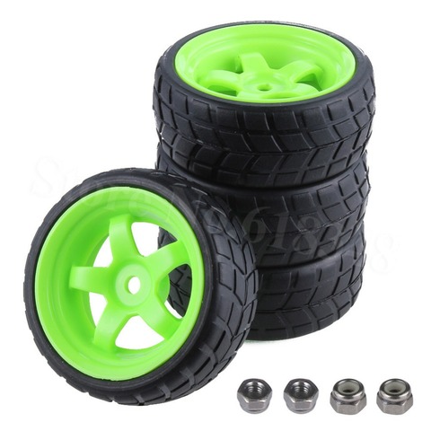 Paquete de 4 unidades de neumáticos para RC y Wheels, inserción de espuma de 26mm para HSP HPI Himoto 1:10, piezas para modelos de automóviles de carretera ► Foto 1/6