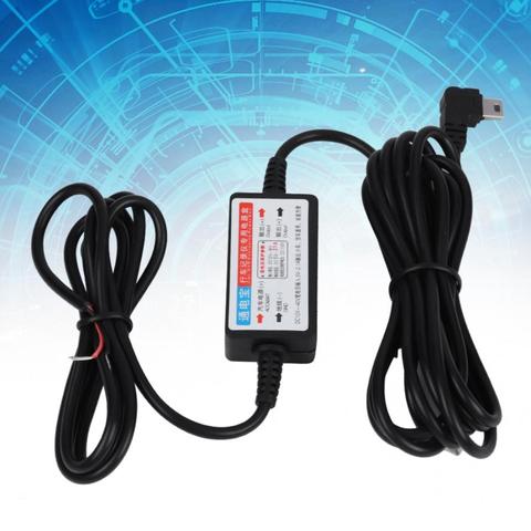 Convertidor de audio Digital para coche, cargador de coche de 12 V a 5 V, convertidor USB con cable de reducción micro USB de 5 m a 5 V a 5 pines, mini macho ► Foto 1/6