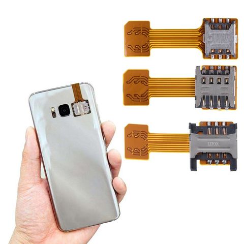 Adaptador Micro SD de Doble tarjeta SIM Dual para Android extensor para teléfono ► Foto 1/6