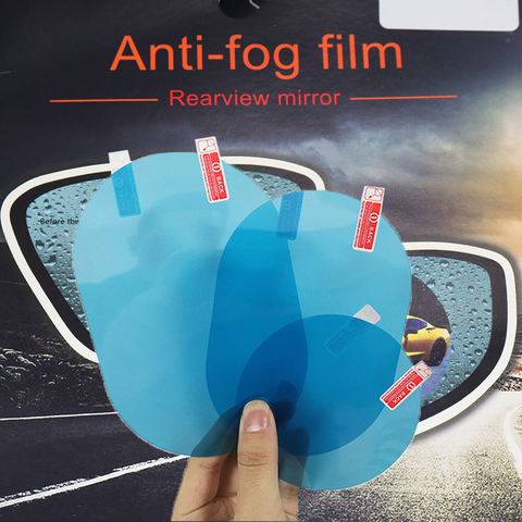 2 unids/set espejo retrovisor película impermeable Anti-niebla película protectora espejo retrovisor transparente película protectora accesorios de Auto ► Foto 1/6