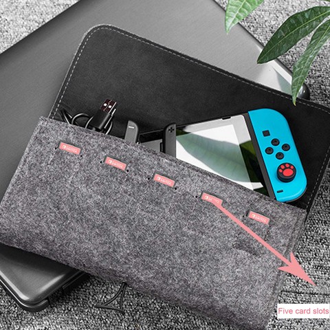 Bevigor-bolsa protectora de fieltro grande para Nintendo Switch, bolsa de almacenamiento de Estuche de transporte de viaje para Nintendo nitend ► Foto 1/6