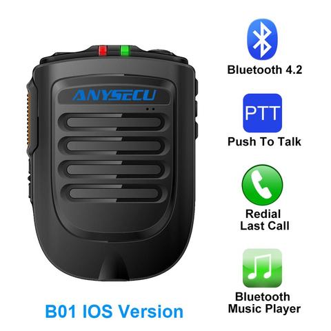 Micrófono Bluetooth B02 DE MICRÓFONO INALÁMBRICO 3G 4G Newwork IP Radio con REALPTT ZELLO IOS teléfono móvil ► Foto 1/6