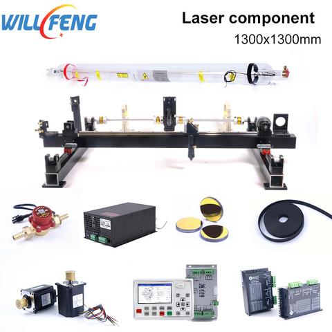 Will Feng-Kit mecánico de Metal, 1300x1300mm, 80w, 100w, Unidad de Motor láser AWC708S, máquina de grabado cortadora láser Co2 DIY ► Foto 1/6