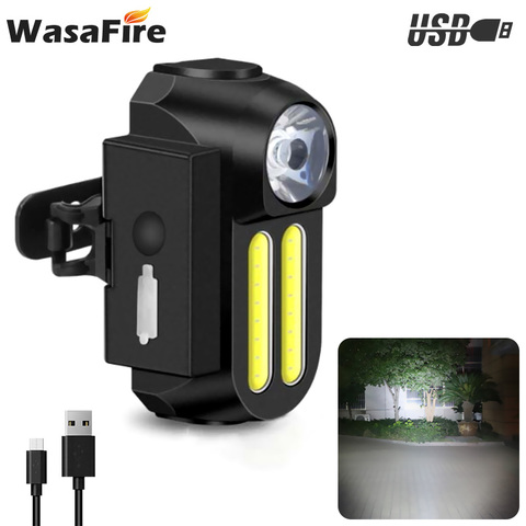 Luz LED para bicicleta de montaña, faro para bicicleta recargable con USB, resistente al agua, 4 modos, 1200mAh ► Foto 1/6