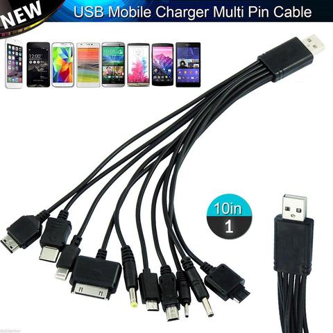 Cargador multifunción ligero y portátil Universal 10 en 1, carga con marcas, teléfonos, Cable USB, Compatible con J8V1 ► Foto 1/6