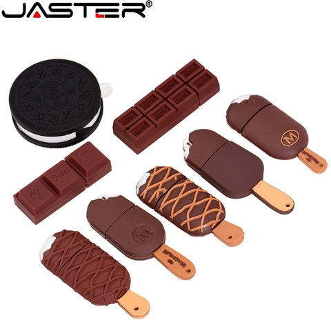 Unidad Flash USB de dibujos animados en forma de helado, memoria USB en forma de helado 2,0 de 4G, 8G, 16GB, 32GB, 64GB, 128G, unidad de memoria con capacidad Real en U ► Foto 1/5