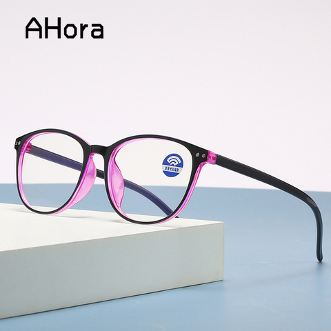 Hora-gafas de lectura con luz azul para hombre y mujer, lentes de lectura para presbicia, ultralivianas, dioptrías + 1,0 1,5 2,0 2,5 3 ► Foto 1/6