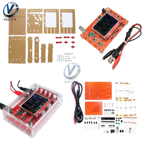 Conjunto de instrumentos de medición de osciloscopio STM32, carcasa de acrílico para DSO138, TFT, LCD, Digital, SMD, montaje completo/bricolaje, 2,4 pulgadas ► Foto 1/6