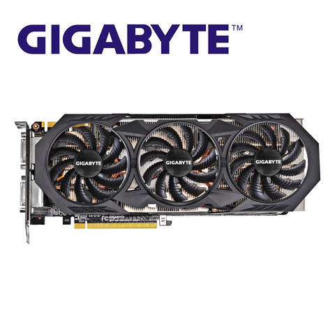 GIGABYTE-tarjetas gráficas originales GTX970 Tarjeta de Video GPU para nVIDIA Geforce GTX970, tarjetas de mapa VGA, Hdmi, Dvi, PCI-E, X16, segunda mano ► Foto 1/6