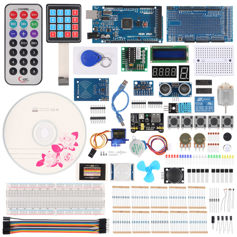 Kit completo de iniciación Mega 2560, incluye Sensor ultrasónico IIC LCD1602 para Arduino ► Foto 1/6