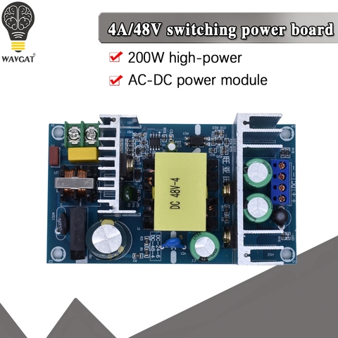 Convertidor de CA 110v 220v a CC 48V máximo 4A 200W módulo del interruptor de la fuente de alimentación del transformador regulado por voltaje ► Foto 1/6