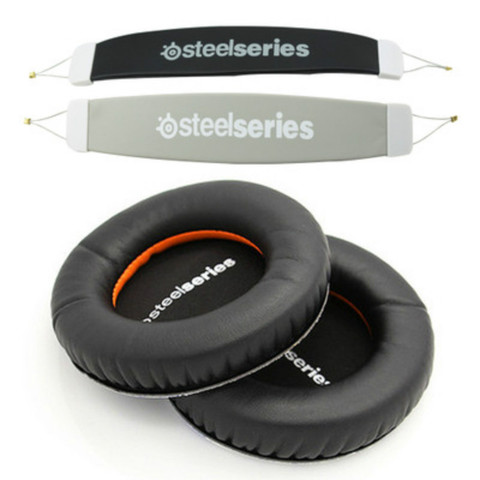 Almohadillas de espuma de repuesto para auriculares y Diadema, almohadillas Kussen para Steelseries Siberia V1 V2, funda de esponja para auriculares ► Foto 1/6