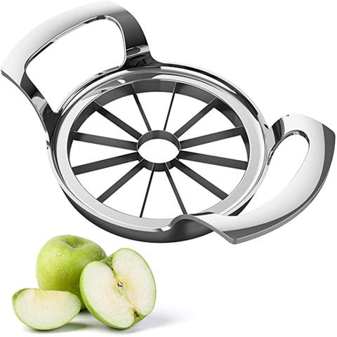 Cortadora de manzanas Extra grande de 12 hojas de alta calidad, acero inoxidable cortafiambres de frutas ultraafiladas herramientas de rebanadora accesorios de cocina ► Foto 1/6