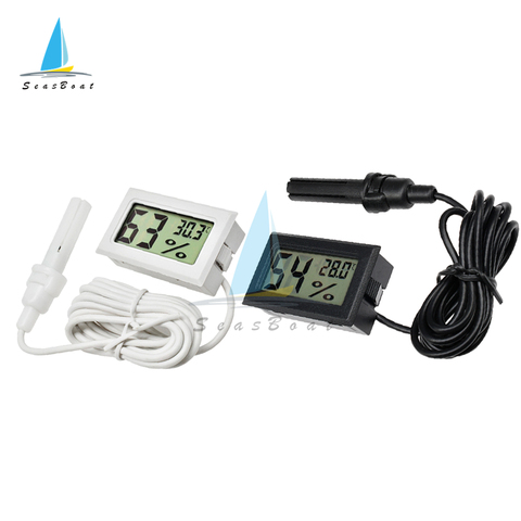 Mini termómetro Digital LCD, higrómetro, termostato interior, Sensor de temperatura práctico, medidor de humedad, instrumentos ► Foto 1/6