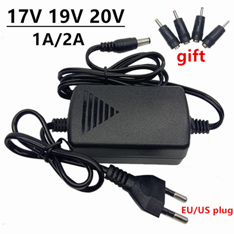 Adaptador de corriente de 17V, 19V, 20 V, CA, adaptador de corriente de 17, 19 y 20 voltios, 1A, 2A, fuente de conmutación de alimentación EU, US, 220V a 17V, 19V, 20 V, adaptador ► Foto 1/6