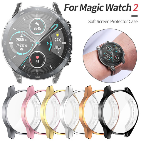 Funda ligera de TPU para Huawei Honor Magic Watch 2, Protector de pantalla de 46mm, carcasa suave para MagicWatch 2, parachoques Flexible ► Foto 1/6