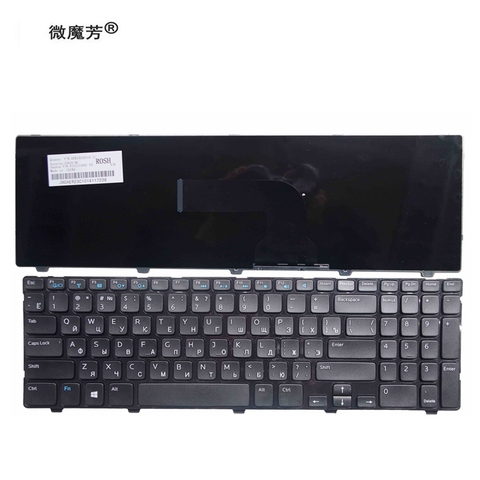 GZEELE. Teclado ruso para Dell Inspiron 15 15R 3521 3537 15R 5421, 5521, 5537, 5535, 15-3521 15V-1316 teclado del ordenador portátil negro Nuevo ► Foto 1/5