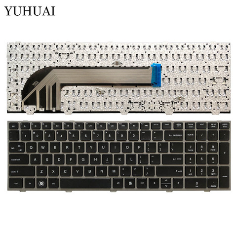 Nuevo teclado para ordenador portátil de EE. UU. Para HP probook 4540 4540S 4545 4545S con marco teclado negro inglés ► Foto 1/5