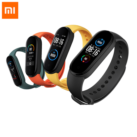 Xiaomi-pulsera inteligente Mi Band 5, accesorio deportivo resistente al agua con pantalla colorida de 1,1 