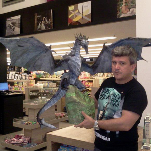 Figuras de acción de The Elder Scrolls World, modelo de papel 3D de Dragon escarchado de 5 días, recortes de papel, Anime hecho a mano ► Foto 1/4