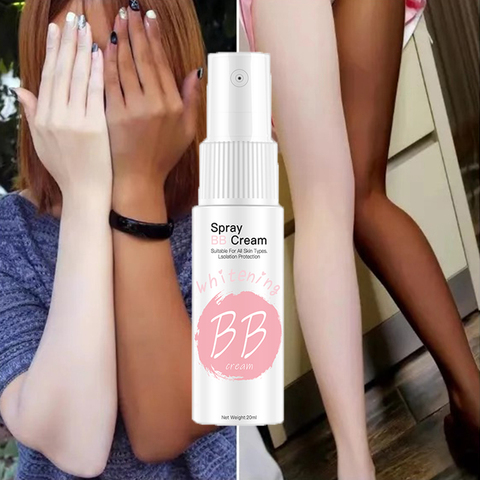 Spray BB Cream corrector iluminar blanqueamiento Base humectante Base de maquillaje para la cara belleza de la piel cuidado de la piel 20ml cosmético coreano ► Foto 1/6