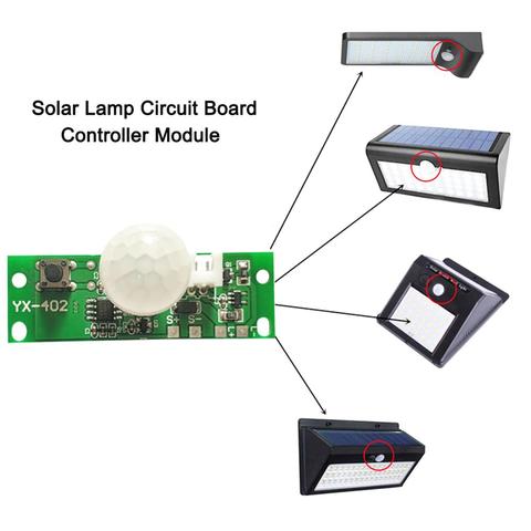 Kit de Placa de lámpara Solar de 3,7 V módulo de luz nocturna, módulo controlador, placa de lámpara Solar infrarroja para Panel de circuito ► Foto 1/6