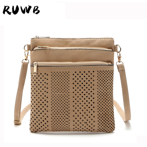 De Lujo bolsos de las mujeres bolsos de diseñador pequeño bolso de hombro con solapa mujer hueco Casual mensajero bolsas de moda femenina bolso ► Foto 1/6