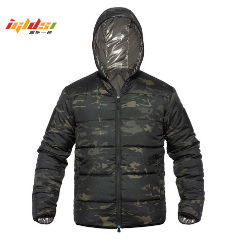 Chaqueta de invierno de algodón para hombre, Parka militar de camuflaje para Primavera, cálida, térmica, con capucha, ligera ► Foto 1/6