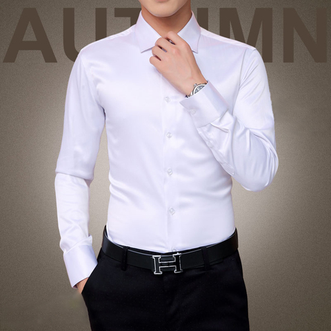 Nuevas camisas de lujo para hombre de talla grande 5XL 2022, camisas de manga larga para boda, camisa de esmoquin de seda, Camisa de algodón mercerizada para hombre ► Foto 1/6