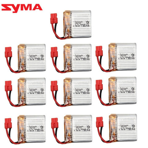 Actualización 9 minutos 1/2/3/5/10 Uds 3,7 V lipo batería para SYMA X21 X21W x26 X26A drone recambios de cuadrirrotor RC 3,7 V 380mAh batería ► Foto 1/6