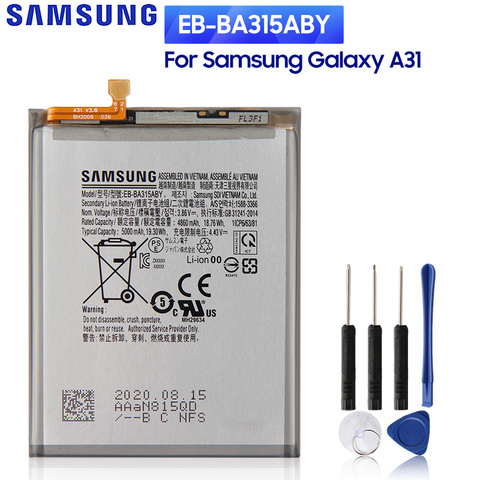 SAMSUNG-EB-BA315ABY de batería de teléfono de repuesto Original, para Samsung Galaxy A31 edición 2022, SM-A315F/DS SM-A315G/DS, 5000mAh ► Foto 1/6