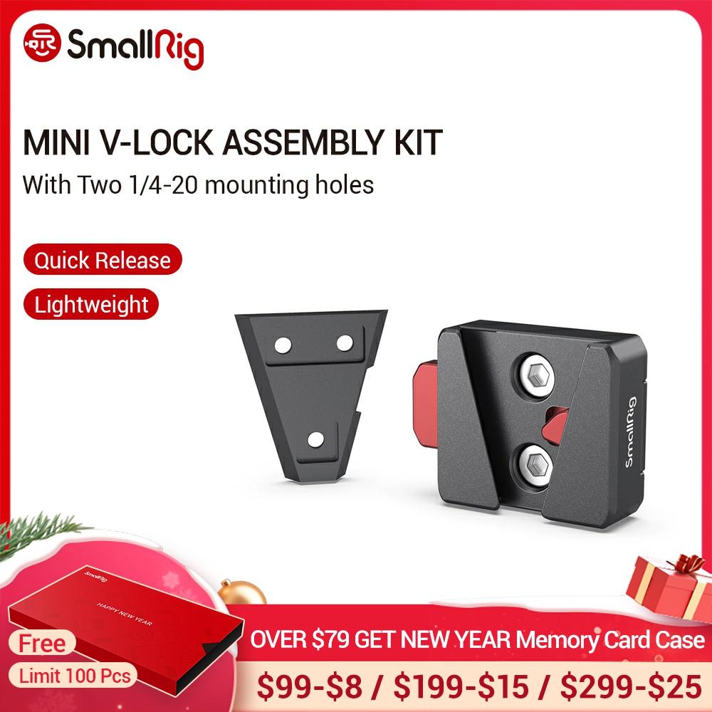 SmallRig-Mini Kit de montaje de bloqueo en V, con dos orificios de montaje 1/4-20, ligero y portátil, 2801 ► Foto 1/6