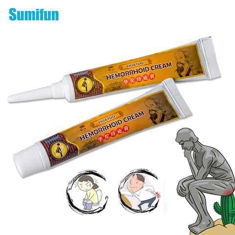 Sumifun-pomada para hemorroides, crema de fisura Anal interna y externa, para aliviar el dolor, escayola médica china HealthCare P1075, 20g ► Foto 1/6