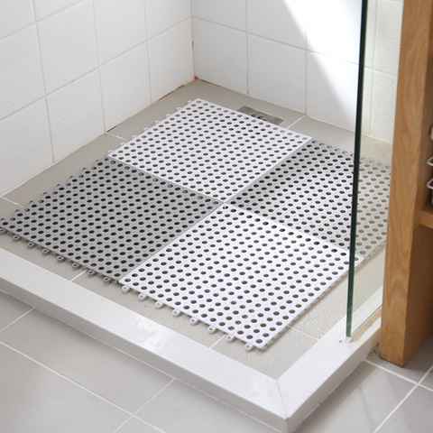 Tapetes de baño antideslizantes tapetes de pvc con ventosa, alfombra de masaje de 30x30cm, alfombra de suelo para WC, ducha, cocina, escurridor de pies, tapete de mesa ► Foto 1/6