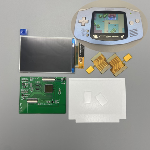 Pantalla LCD IPS de alto brillo, fácil de instalar, tamaño original de 3,0 pulgadas, adecuada para Nintendo Gameboy ADVANCE GBA ► Foto 1/6
