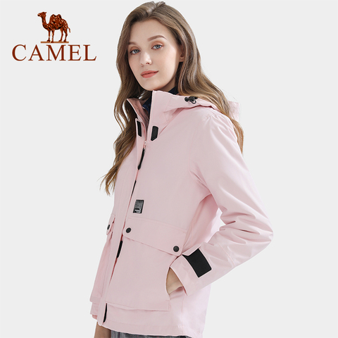 CAMEL Outdoor Jacket hombres mujeres tres en uno desmontable de dos piezas marea marca impermeable chaquetas a prueba de viento 2022 otoño invierno nuevo ► Foto 1/6